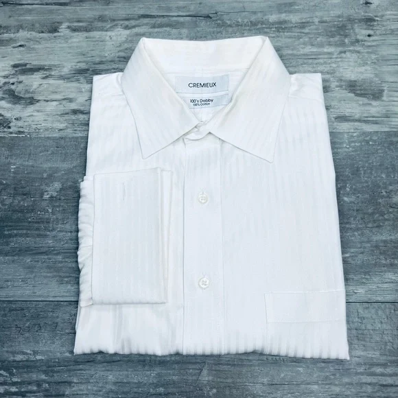 Daniel Cremieux | Shirts | Daniel Cremieux White Stripe French Cuff Dress  Shirt 6534 | Poshmark